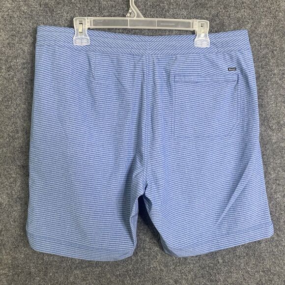 MPG Sport Shorts Men 36 NWT Hybrid Short For Land & Sea Blue Stripe Light Weight - Picture 5 of 14
